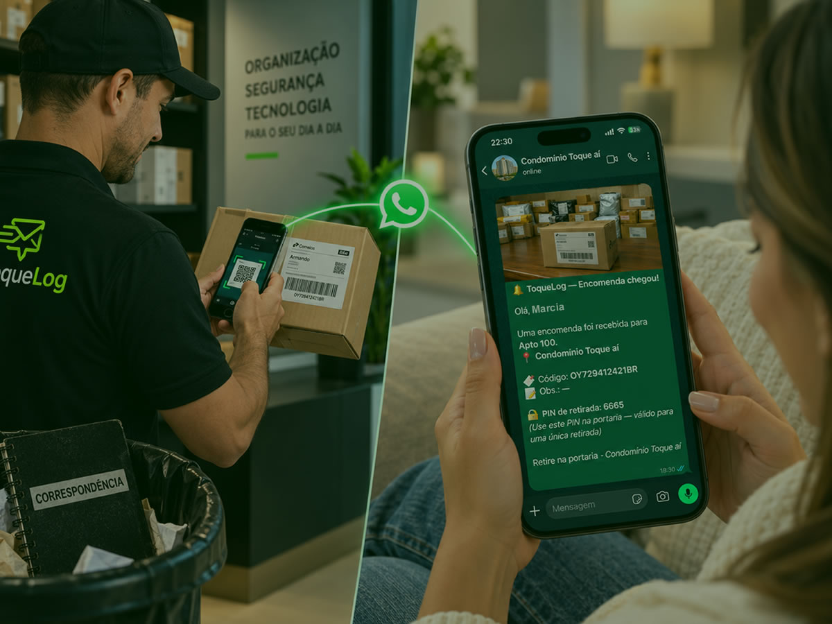 Porteiro com encomenda